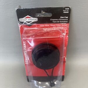 Briggs & Stratton Tethered Fuel Tank Cap 5436 Black Part # 799585 New Gas Cap